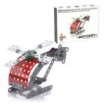 Конструктор металлический "Вертолет", с подвижными деталями, 121 эл., 10 КОР, 02028