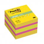 Блок самоклеящ. (стикер) POST-IT ORIGINAL "Лето" 51х51 мм, 400 л., ассорти, 2051-ONY