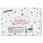 Альбом д/рис. А4 32л., гребень, обложка картон, ЮНЛАНДИЯ, 205х290мм, Котики (1вид), 105077