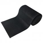 Коврик дорожка грязезащитный ТРАВКА РОМБЫ 0,9х15 м, толщина 9 мм, черный, В РУЛОНЕ, VORTEX, 24050