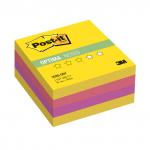 Блок самоклеящ. (стикер) POST-IT ORIGINAL "Лето" 76х76 мм, 400 л., ассорти, 2028-ONY