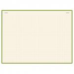 Бизнес-Блокнот А5 100л., твердая обложка, под кожу VELVET, на резинке, BV, Салатовый, 3-525/09