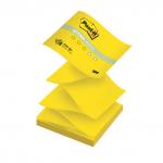 Блок самоклеящ. (стикер) POST-IT ORIGINAL "Лето" (Z-блок) 76х76 мм, 100 л., желтый неон, R330-ONY