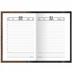 Ежедневник датированный на 4 года А5 (133х205мм) BRAUBERG, 192л, КОЖА КОРИЧНЕВАЯ, 121590