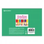 Альбом для рисования А4 40 л., скоба, выборочный лак, BRAUBERG, 202х285 мм, Коллаж (1 Вид), 105099