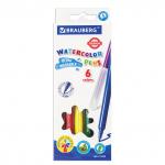 Фломастеры BRAUBERG "PREMIUM", 6 цветов, УЛЬТРАСМЫВАЕМЫЕ, классические, вентилируемый колпачок, картонная коробка с европодвесом, 151656