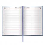 Ежедневник недатированный А5 (138х213мм) BRAUBERG Profile, балакрон, 160л, синий, 123426