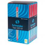 Ручка шариковая SCHNEIDER (Германия) Tops 505 M, КРАСНАЯ, корпус прозрачный, 1мм, линия 0,5мм,150602