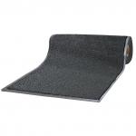 Коврик дорожка ворсовый влаго-грязезащита ЛАЙМА 0,9*15м, толщина 7мм, черный, В РУЛОНЕ, 602880