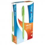 Ручка шариковая PAPER MATE Inkjoy 100, ЗЕЛЕНАЯ, корпус тониров. зеленый, 1,2мм, линия 1мм, S0977350