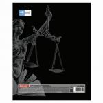 Тетрадь предметная "BLACK & BRIGHT" 48 л., глянцевый лак, ОБЩЕСТВОЗНАНИЕ, клетка, подсказ, BRAUBERG, 403548