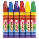 Восковые мелки утолщенные BRAUBERG/ПИФАГОР 6 цв., на масляной основе, яркие цвета, 222969