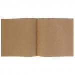 Альбом д/эскизов 210х210мм, 40л, 70г/м2, крафт-бумага, на скобе, Дерево, ЭД