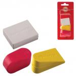 Набор ластиков KOH-I-NOOR 3шт., цвет и форма ассорти, ПВХ
