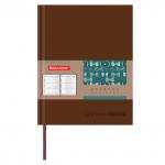 Дневник 1-11 класс 48 л., обложка кожзам (лайт), термотиснение, BRAUBERG ORIGINAL, коричневый,105445