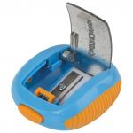 Точилка ЮНЛАНДИЯ "Звездолет Юнландика", с контейнером, пластиковая, корпус ассорти, 228471