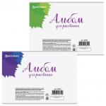 Альбом для рисования А4 24 л., скоба, выборочный лак, BRAUBERG, 202х285 мм, Яркие цветы (2 вида), 105060