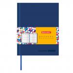 Дневник 1-11 класс 48 л, обложка кожзам (лайт), термотиснение, BRAUBERG ORIGINAL, темно-синий,105446