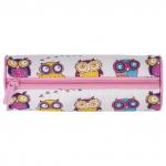 Пенал-тубус BRAUBERG, с эффектом Soft Touch, мягкий, "Owls", 22х8 см, 229007