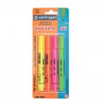 Набор текстовыделителей CENTROPEN 4шт., АССОРТИ, линия 1-4,6 мм, 8852/4PVC