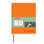 Дневник 1-11 класс 48 л., обложка кожзам (лайт), термотиснение, BRAUBERG ORIGINAL, оранжевый, 105447