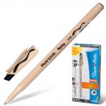 Ручка стираемая шариковая PAPER MATE Replay, ЧЕРНАЯ, корпус бежевый, 1,2мм, линия 1мм, S0190784