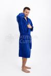 Халат бамбуковый мужской СИНИЙ