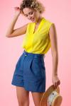 Блуза без рукавов цвет желтый (Б-69-3)