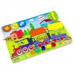 Бизиборд ALATOYS ББ102 Три кота Паровозик