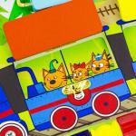 Бизиборд ALATOYS ББ102 Три кота Паровозик