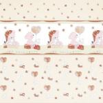 Детское постельное белье 1636/1 Мой ангелочек бежевый поплин