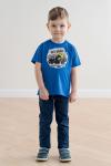 *Футболка для мальчика Мото синий