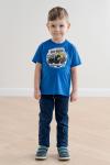 *Футболка для мальчика Мото синий