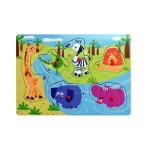 Игр дерев., рамка-вкладыш Дикие животные, Bondibon, D/B 29,5х21х0, 7 см, арт. TKB273