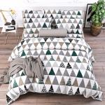 Комплект простыня 1.5 сп + 1 нав. 50/70 поплин 28280/1 Треугольники