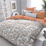 Комплект простыня 1.5 сп + 1 нав. 70/70 поплин 28317/1 Лесная сказка основа