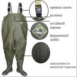 Д153, Полукомбинезон рыбацкий, оливковый