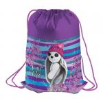 Мешок для обуви 1 отделение Berlingo "Bunny", 410*490мм, с вентил. сеточкой, MS09220