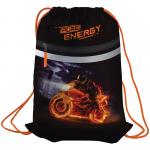 Мешок для обуви Berlingo "Energy", 410*490мм, световозвращающая лента, 1 отд., карман на молнии, MS09327