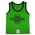 Борцовка принт "EXPLORING" цв.зеленый р.26; 28