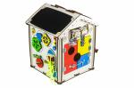 Бизиборд IWOODPLAY id-04-02 домик Мультицвет 28х28х35 (свет)