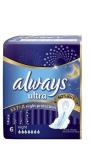 *СПЕЦЦЕНА ALWAYS Ultra Женские гигиенические прокладки ароматизированные Night экстра защита Single 6шт