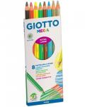 Карандаши GIOTTO 225400 MEGA Утолщенные 8 цв