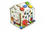 Бизиборд IWOODPLAY id-01-01 дом средний 30х30х40см