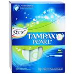 *СПЕЦЦЕНА TAMPAX Discreet Pearl Тампоны женские гигиенические с аппликатором Super Duo18шт