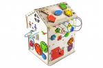 Бизиборд IWOODPLAY ibd-01-01 дом большой 35х35х50см (свет)