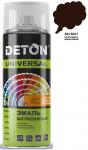 Эмаль аэрозоль 520 мл акрил быстросохн. RAL8017 ШОКОЛАДНО-КОРИЧНЕВАЯ арт.DTN-A07255 Deton Universal