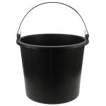 Ведро строительное пластмассовые 10 л, д 30 см, h 26 см, с ребрами жесткости (Россия)