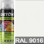 Эмаль аэрозоль 520 мл акрил быстросохн. RAL9016 БЕЛАЯ ТРАНСПОРТНАЯ арт.DTN-A07261 Deton Universal