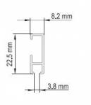 Алюминиевый карниз Д-2 Профильный алюминиевый карниз Д-2. Премиум (для среднего веса штор)